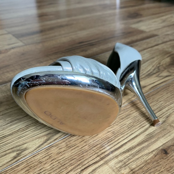 ALDO | Silver High Heels - Picture 3 of 12